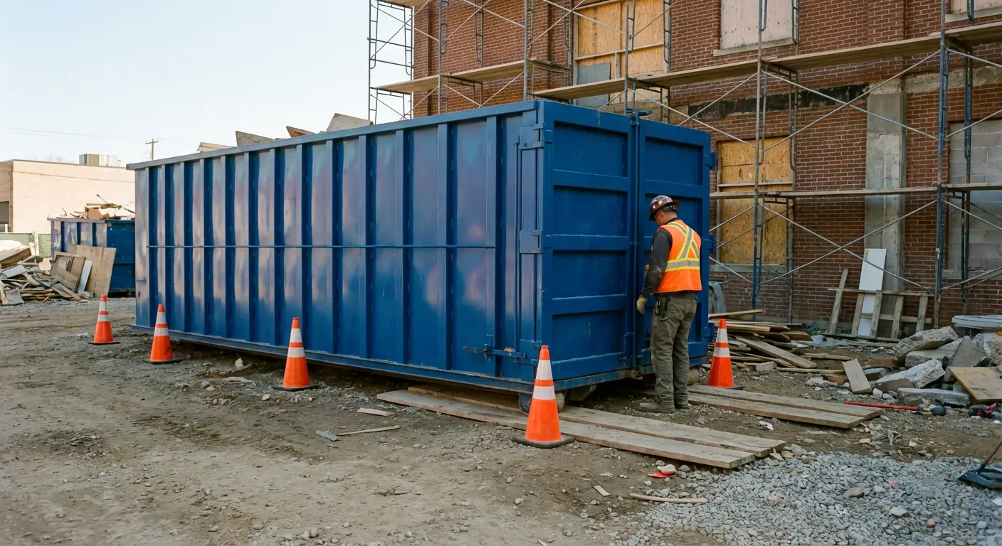 Safety inspection of dumpster placement site in Niceville, FL